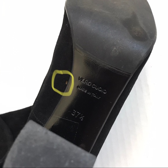 BARNEYS NEW YORK Suede Over The Knee Boots 37 1/2 - Picture 16 of 16